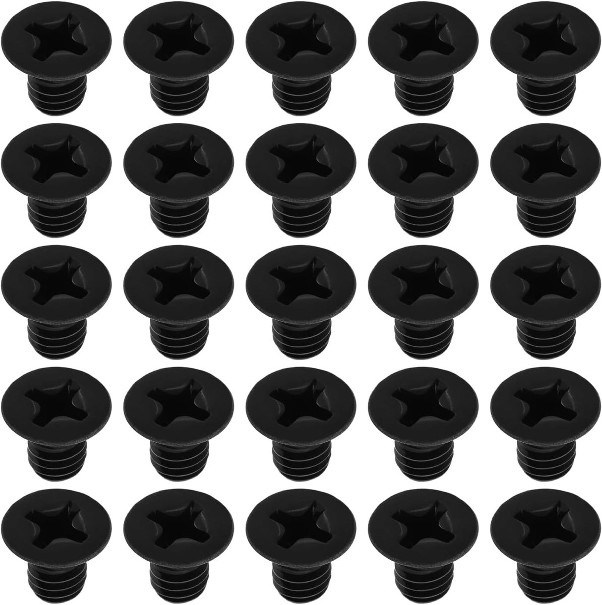 Dailygoods - 100 Stuks M4 x 6 mm Platte Kop Machineschroeven