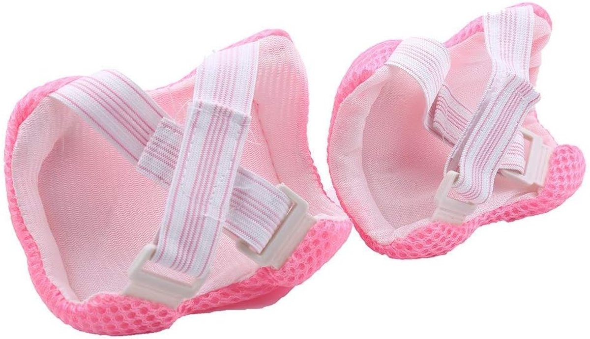 7 Stks/set Kinderen Sport Skateboard Skate Beschermende Gear, 2 Kleuren Sport Beschermende Pads Set Apparatuur Voor Skateboard (Roze) Buitenscooters