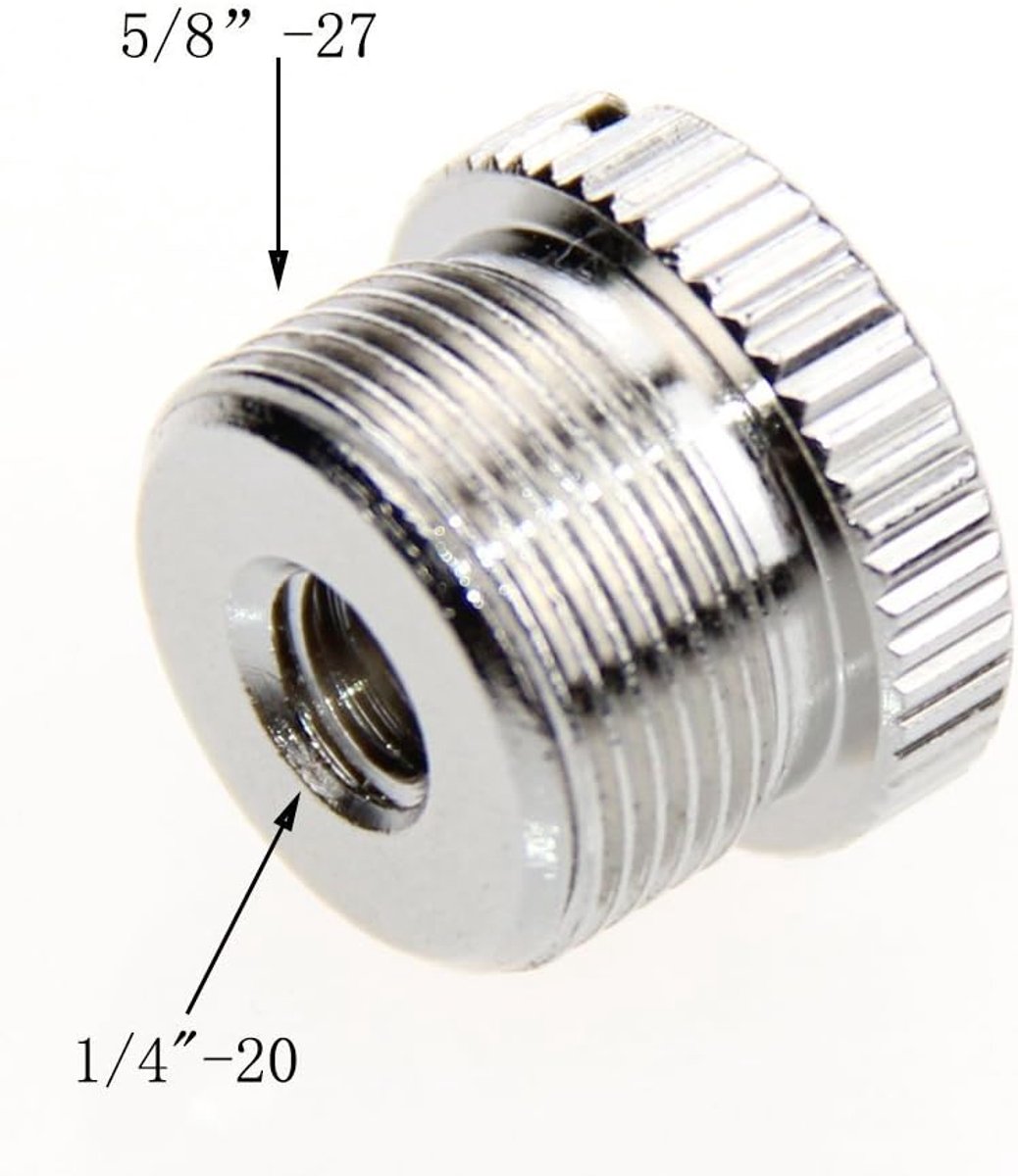 Microfoonstandaard Adapter 5/8 inch - 1/4 inch 20 Schroef - Conversie - Voor microfoonstandaard