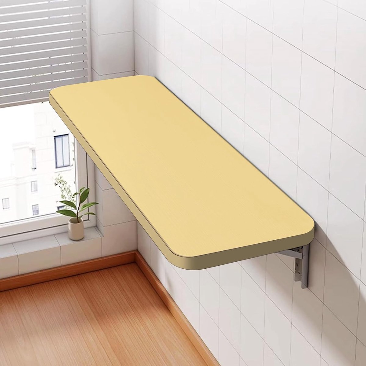 Klaptafel Eettafel van massief hout, stabiel (60 x 30 x 1,6 cm, walnoot)