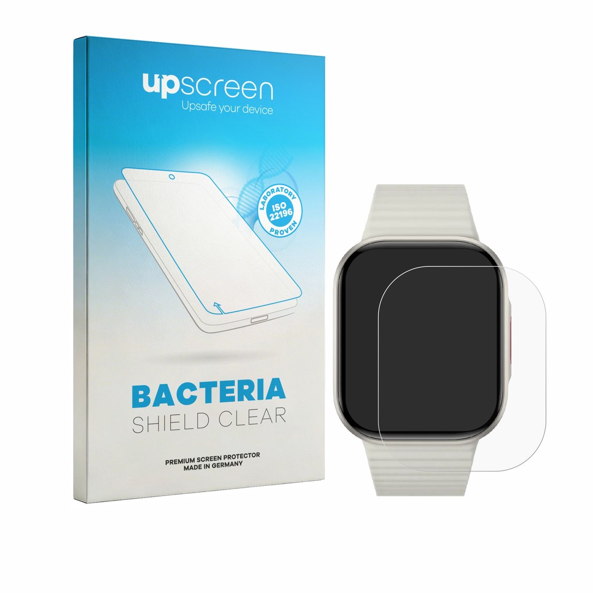 upscreen - Screenprotector voor Xiaomi Redmi Watch 6 Lite - Folie Beschermfolie transparant antibacterieel