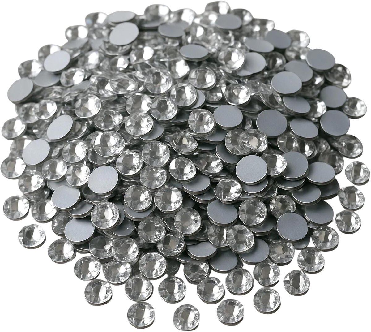 Strassteentjes, 2,7 - 2,9 mm, wit, strasssteentjes voor textiel, ideaal voor kleding, schoenen en doe-het-zelf knutselprojecten