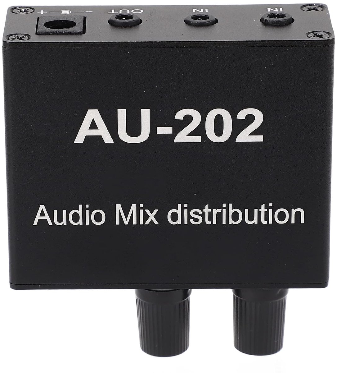 Audio Mixer 2 in 2 Out Stereo Distribution Mixer met Voedingsadapter Ideaal voor Kleine Clubs of Bars