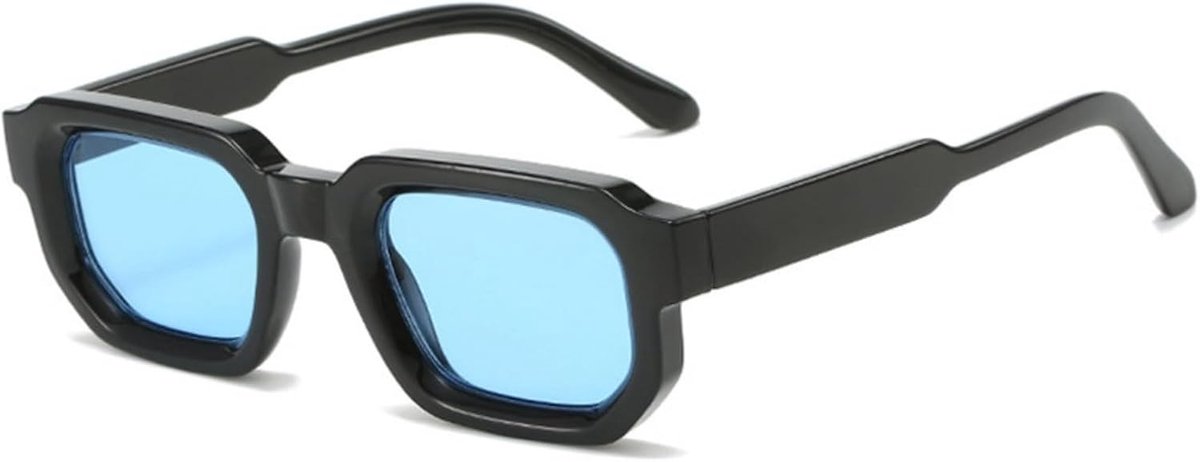 rechthoekige zonnebril voor dames en heren, retro bril, uv-bescherming