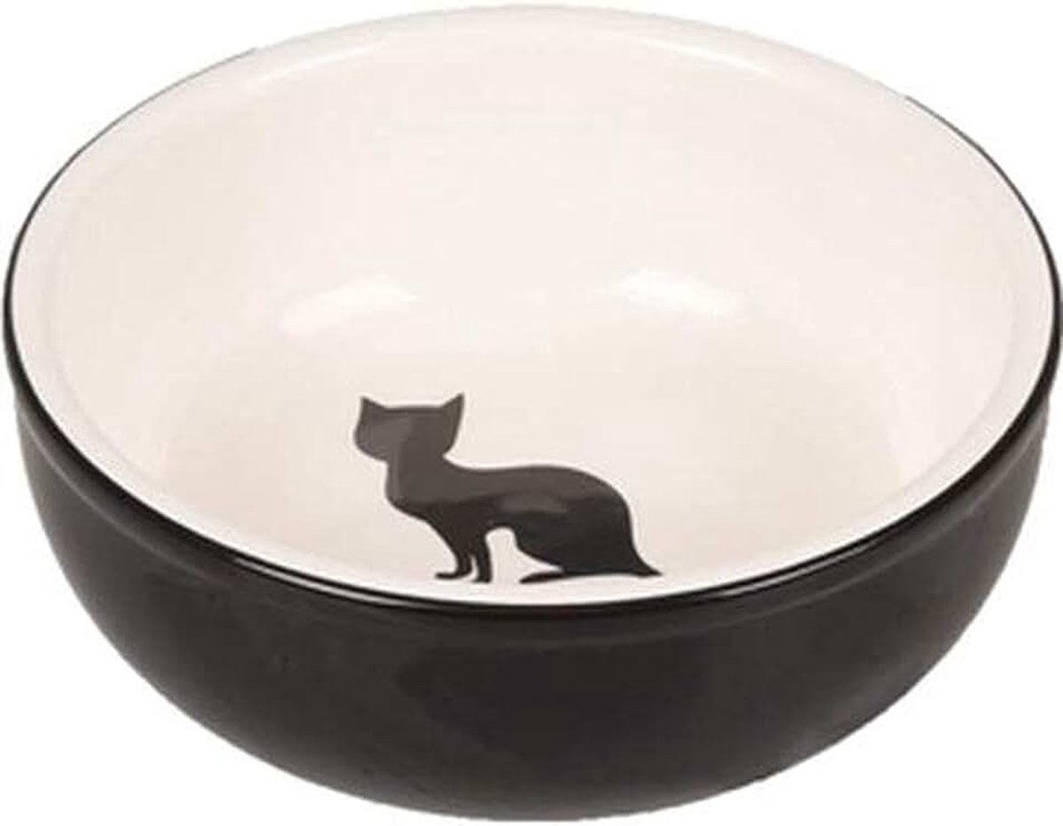 Keramiek zwart-wit 310 ml 13 cm