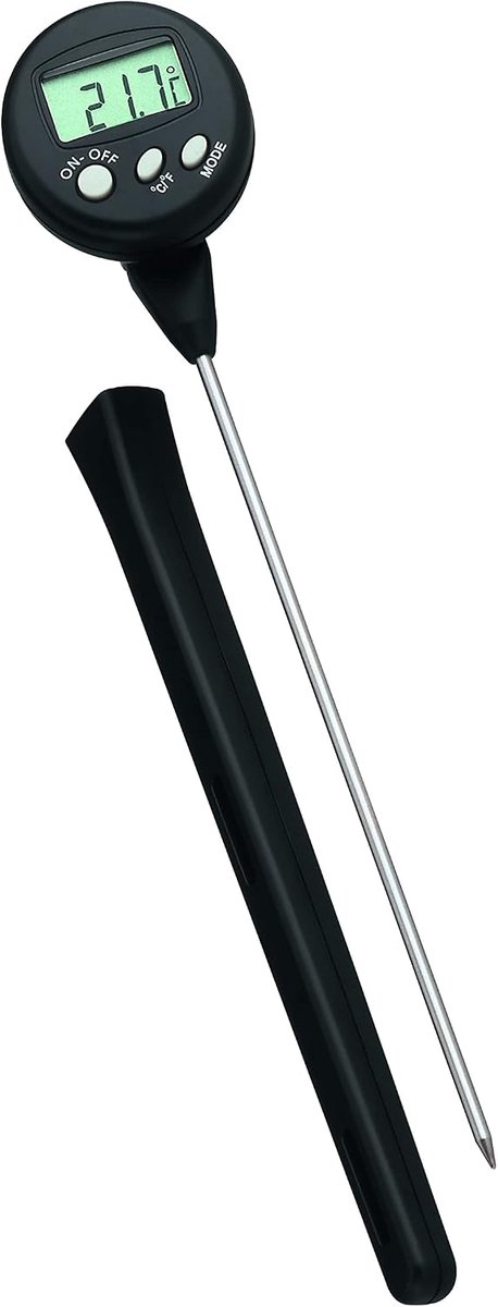 Insteekthermometer, braadthermometer.