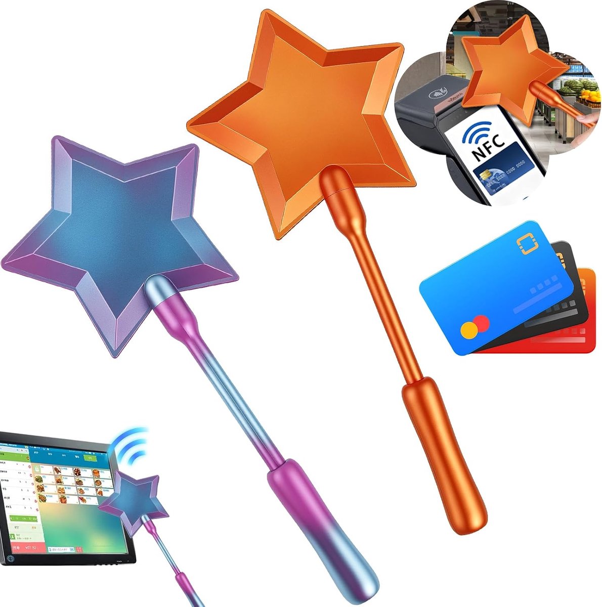 Creditcardhouder,Tap to Pay, Magisch Sterren Design,2 Stuks
