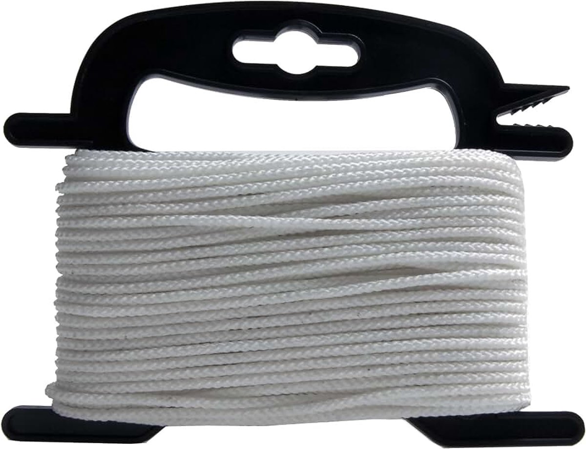 Work it 3 mm x 20 m - wit - polypropyleen gevlochten - belastbaarheid 150 kg