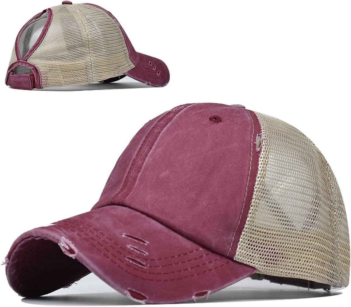 Mesh Ventilatie Baseball Cap Vrouwen Snapback Katoen Comfort Zomer Gewassen Baseball Hoed Casual Sport Caps