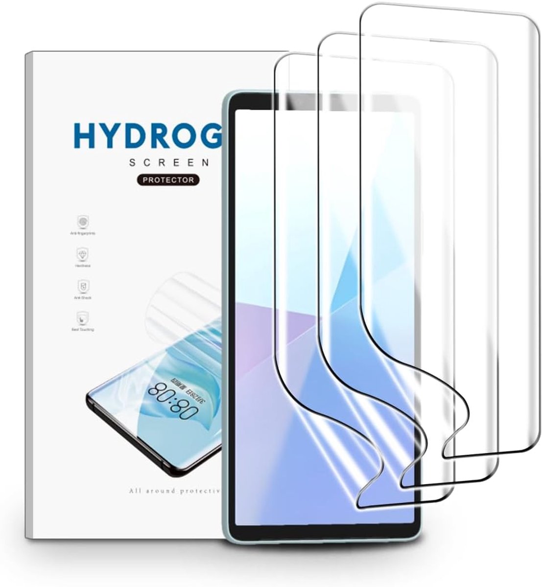 Schermprotector voor Sony Xperia 10, 3 Stuks Schermbeveiliging Ultra Helder, TPU Flexibele Beschermende Zachte Film, Krasvast