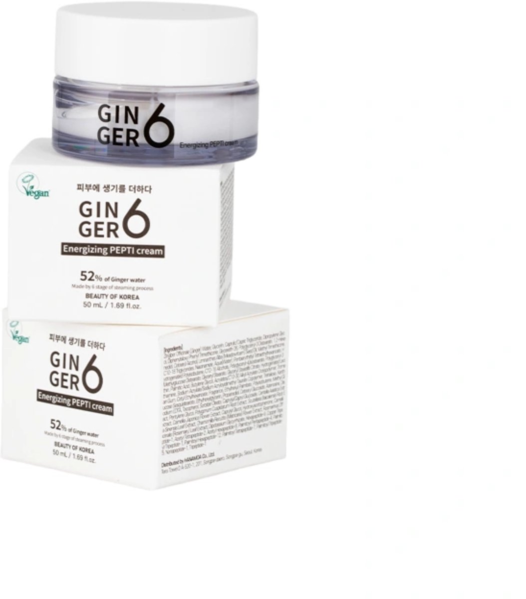 Ginger6 PEPTI cream - Geef je huid energie met K-beauty