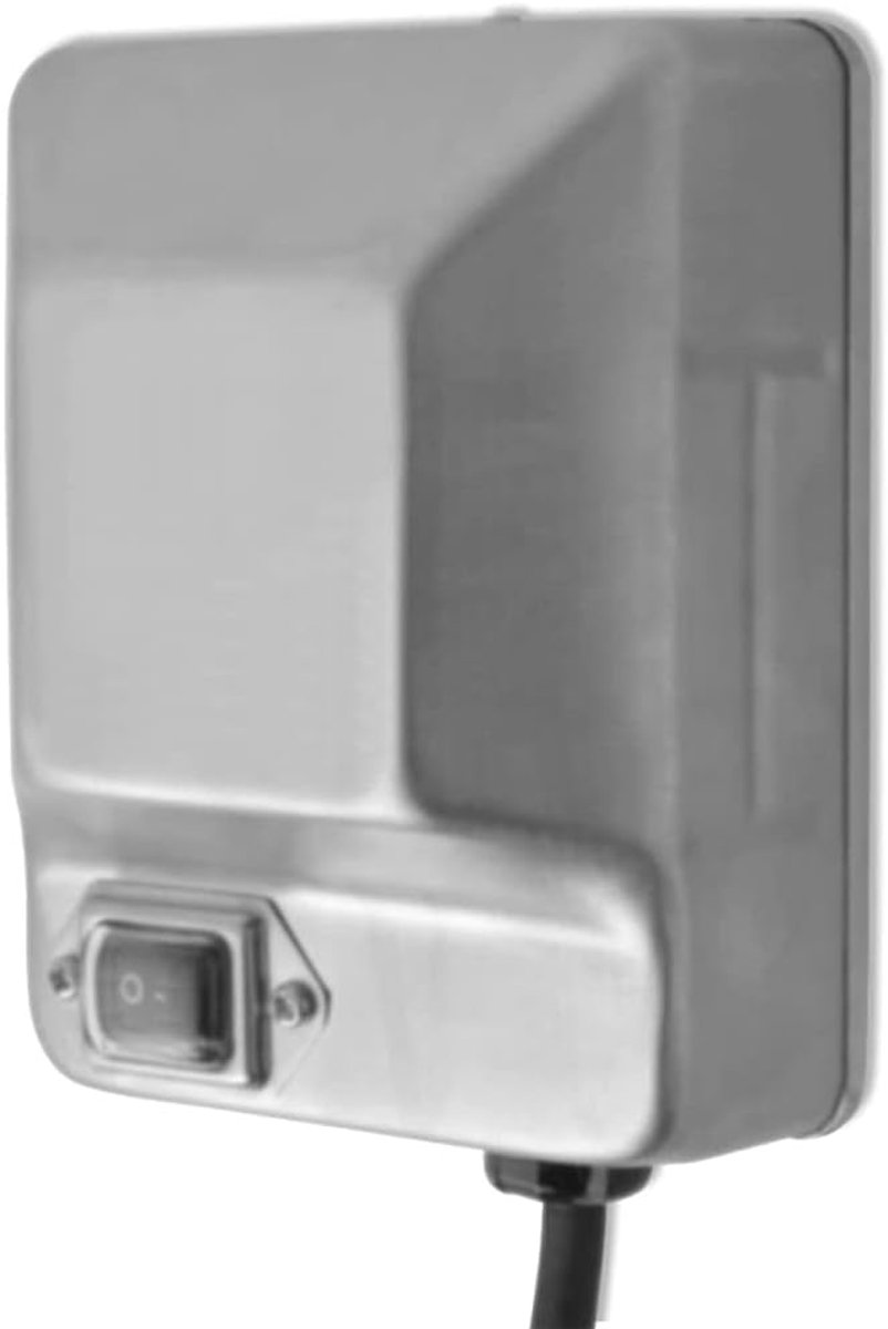 Roestvrij staal voor rotisserie 4 W, elektrische draaispiesmotor voor grillspiesen met 8 x 8 mm vierkante aansluiting, 230 V grillaccessoires
