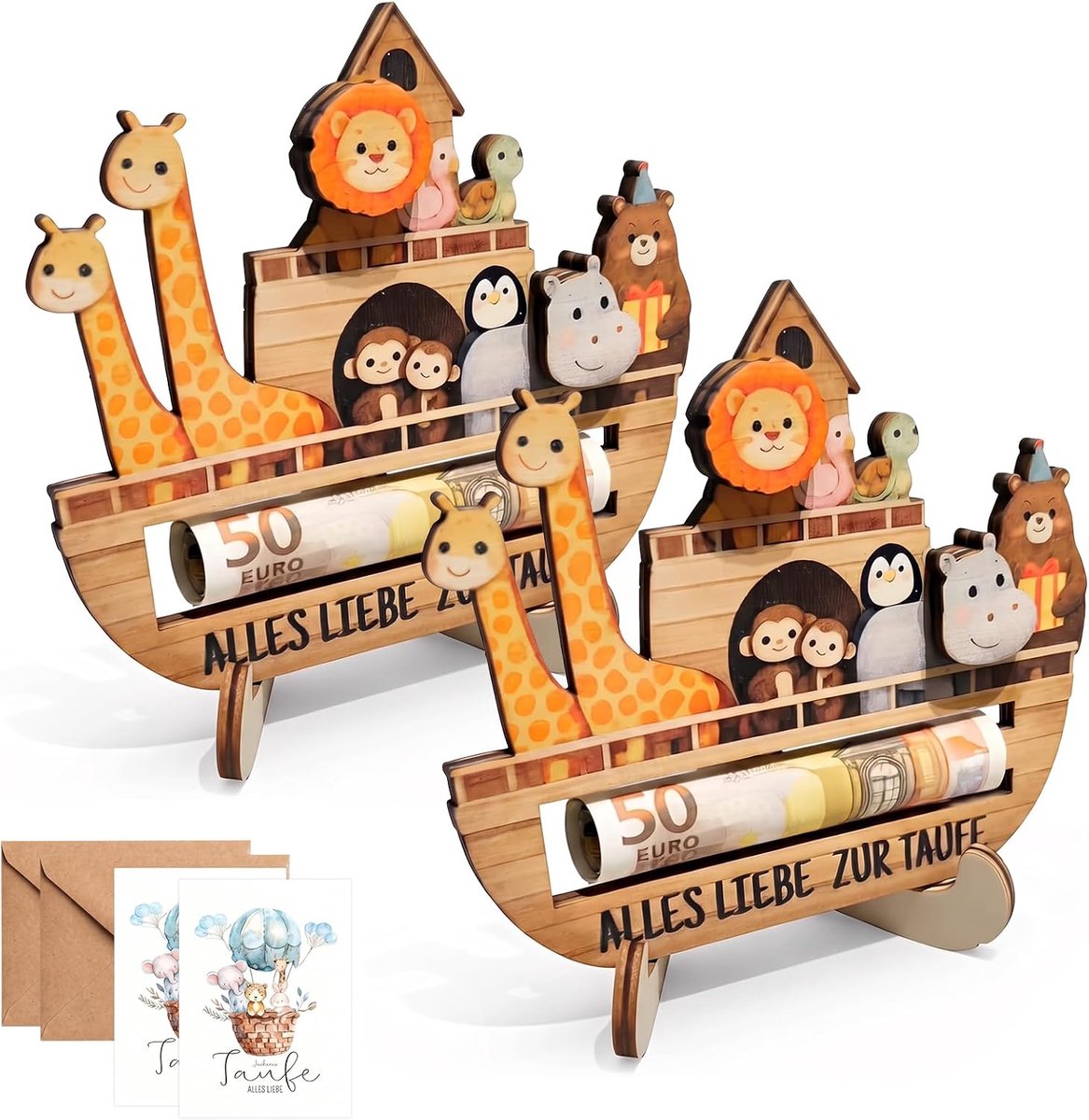 2 stuks doopgeschenken voor meisjes doopgeschenken jongens houten boot met