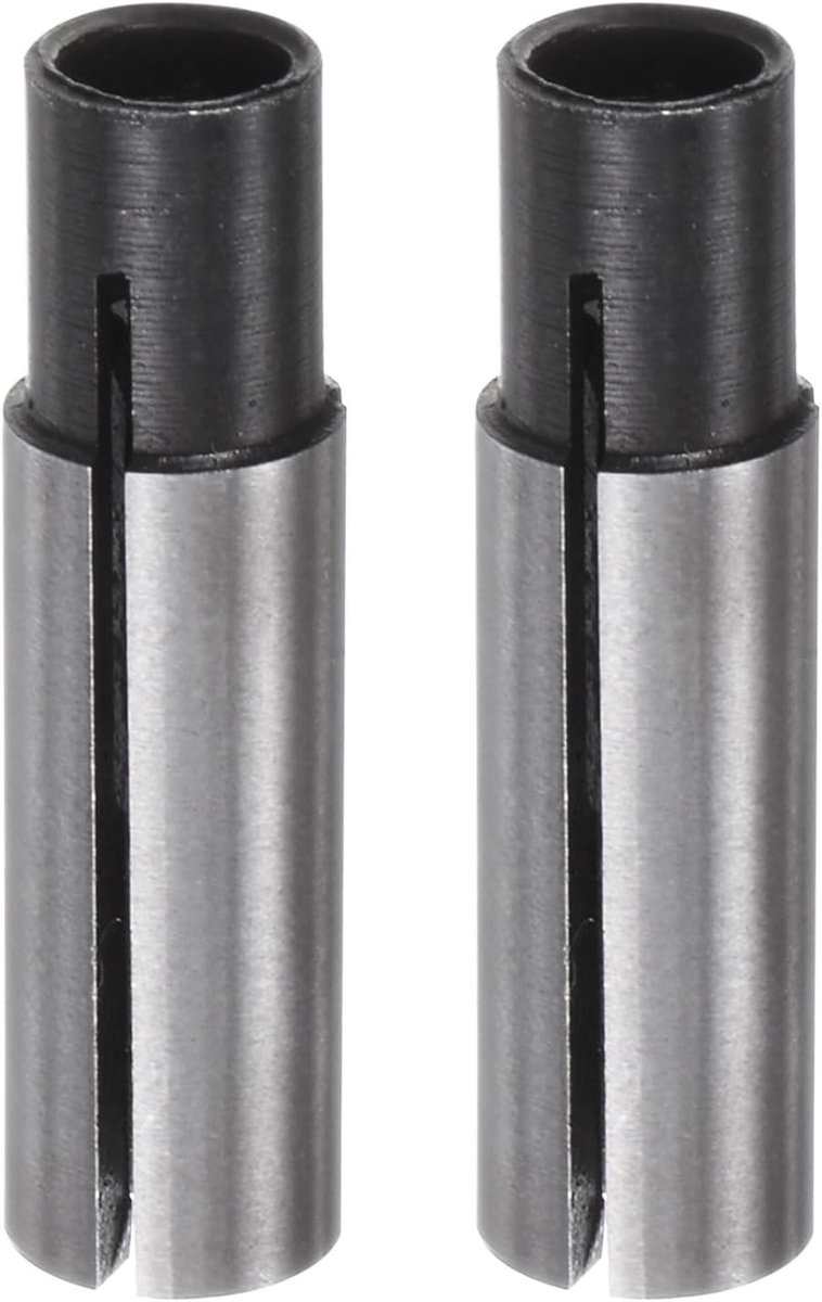 2 Stuks Spindle Driver Adapter 1/4" naar 1/8" voor CNC Graveermachine en Router Converter voor Gereedschap