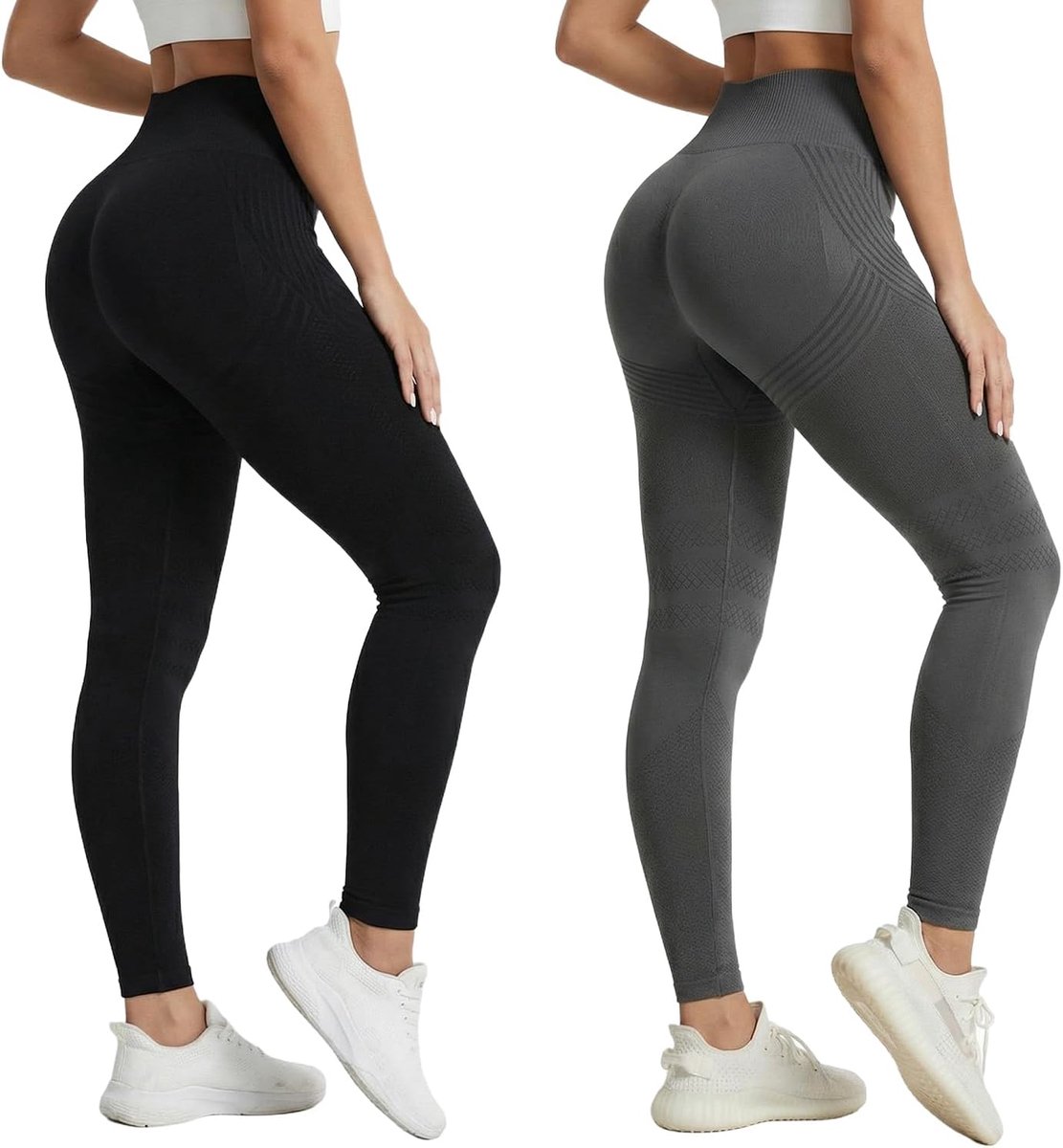 Leggings voor vrouwen met lipoedeem, push-up leggings, hoog uitgesneden model, lift de billen en maakt de buik platter, ondoorzichtig, geschikt voor yoga