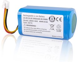 14,4V 3400mAh Batterij Compatibel met CECOTEC Conga 2299, Conga 2299 Ultra Home Vital X-Treme X, CECOTEC ICR18650-14, Create NETBOT S18, ETA Nico 2219, Trifo M662 Robotstofzuiger