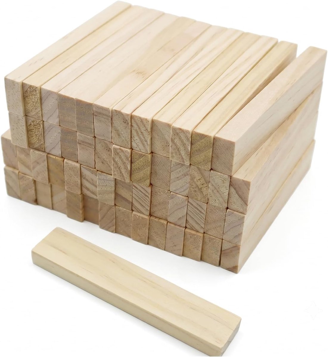 Houten blokken, 100 x 20 x 7 mm, houten blokken
