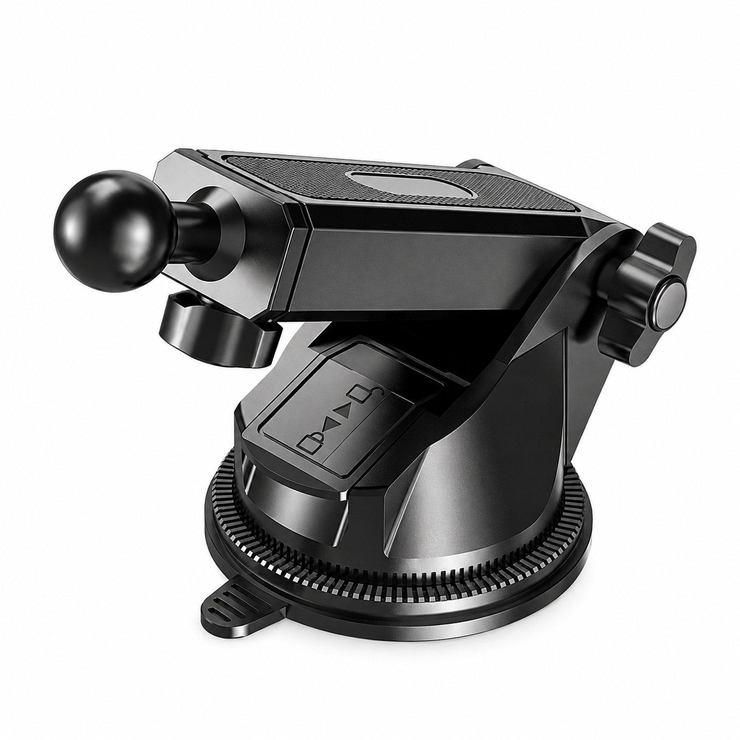 Telefoonhouders auto accessoire met zwarte zuignapvoet verpakkingsafmetingen 14 x 5.5 x 17 cm
