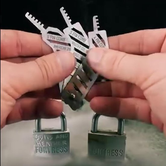Lock Picks Set 3-in-1 - roestvrijstaal - multifunctioneel handgereedschap - voor brandweerlieden en noodgevallen - m-winkel — cadeau in Cadeau-ideeën - foto 6