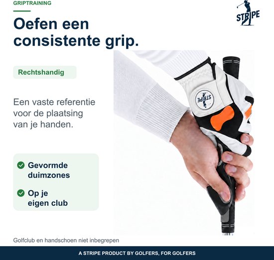 Stripe golf grip trainer - Verstelbaar en opklikbaar - Duimmarkeringen — afbeelding 5
