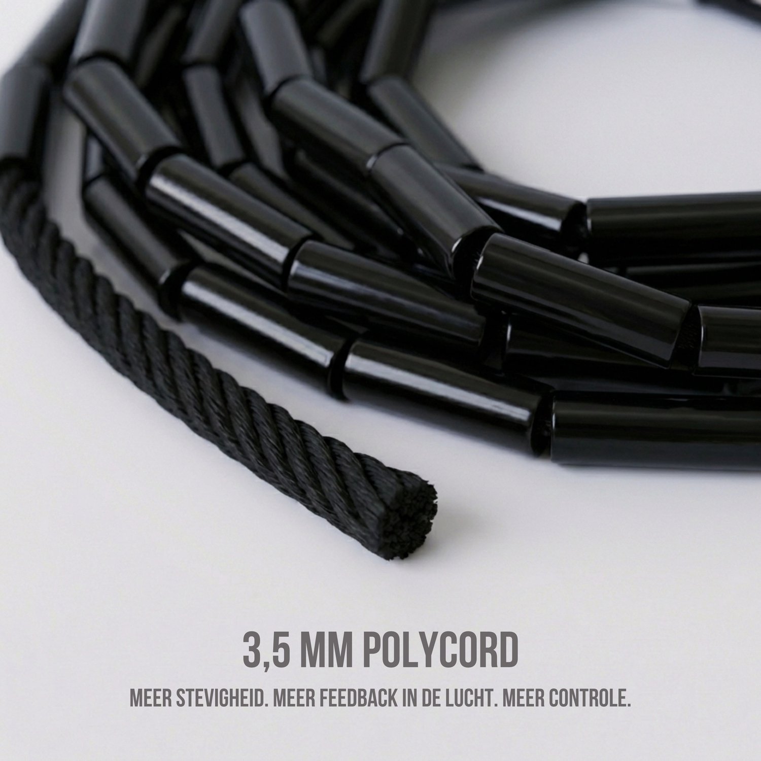 Elevate Rope Professioneel Beaded Springtouw - Verstelbare Jump Rope - Touwtje Springen voor Volwassenen en kinderen - Beaded rope - Conditie & Trucs - Binnen & Buiten Skipping Rope - Fitness Springtouwen — afbeelding 3