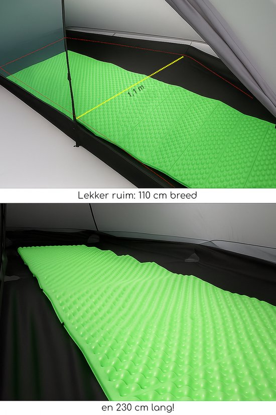 3F UL GEAR Lanshan 1 PRO – 1-persoons Tent – Ultra Lichtgewicht – 4 seizoenen trekking tent – Waterdicht – Kampeertent – Kamperen – Hiking & Wandelen – Grijs — afbeelding 5