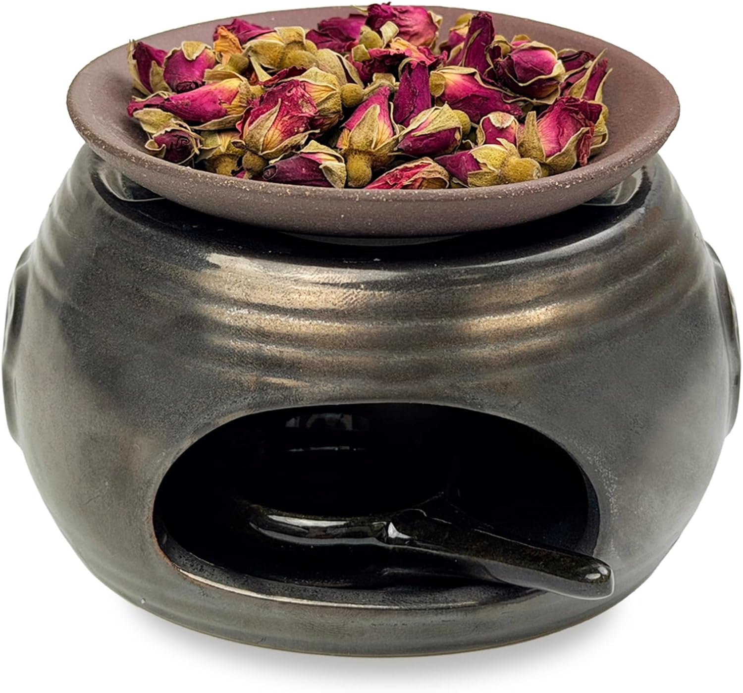 Wierookbrander 13 x 13 cm - vintage keramisch - hittebestendig - ideaal voor aromatherapie - ServiceTopper
