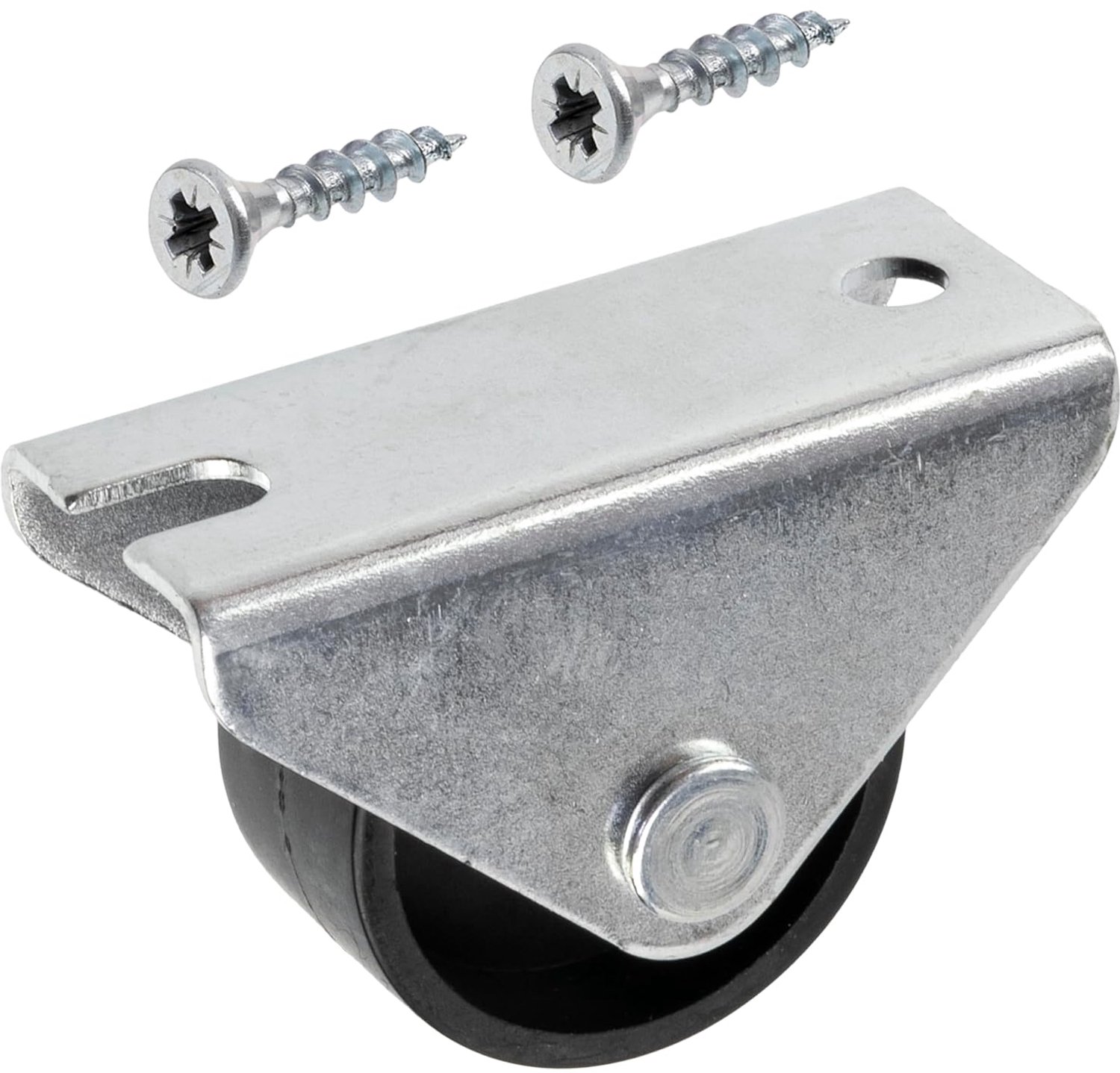 Meubelwielen set 12 stuks Ø25 mm - vaste lineaire wielen - inclusief 26 houtschroeven - eenvoudig te installeren - m-winkel
