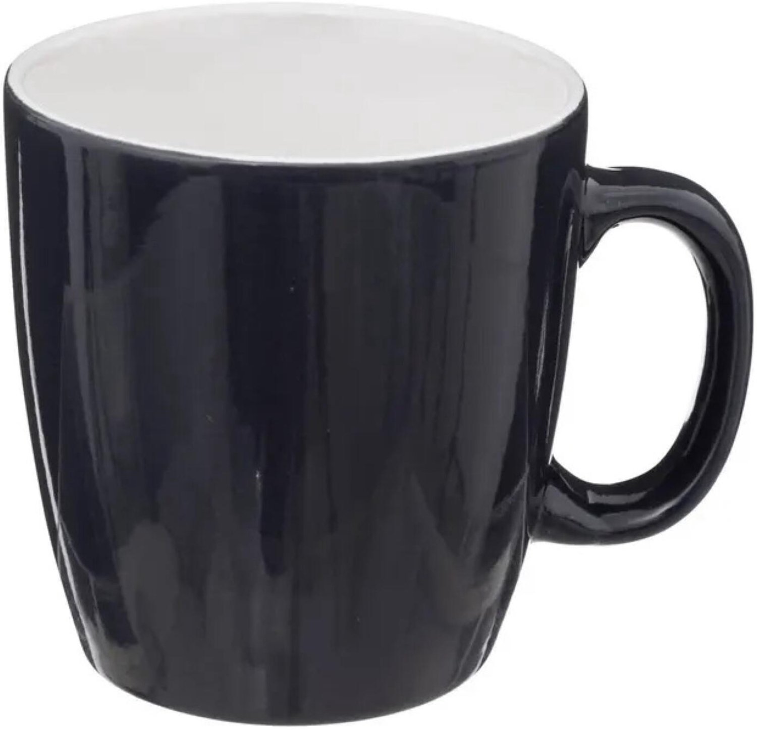 5Five Koffiekopjes Colorama - 1x stuks - Keramiek - donkerblauw - 180 ml - 7 x 9 cm - voor de basic koffiemachine