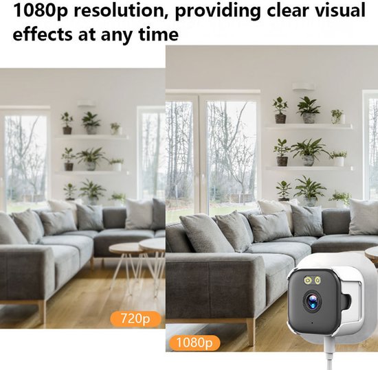 2K-raamcamera - Raamcamera Tegen Raam - Met Wifi & Live Beeld - raamcamera Met Nachtzicht & Bewegingsdetectie - nachtzicht - Binnen Beveiligingscamera - Opname -bewegingsdetectie - Eenvoudige Installatie — afbeelding 5