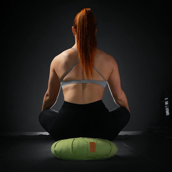 Gorilla Sports Yogakussen - Meditatie Kussen - Yoga - Pilates - Geel van Gorilla Sports. — afbeelding 2