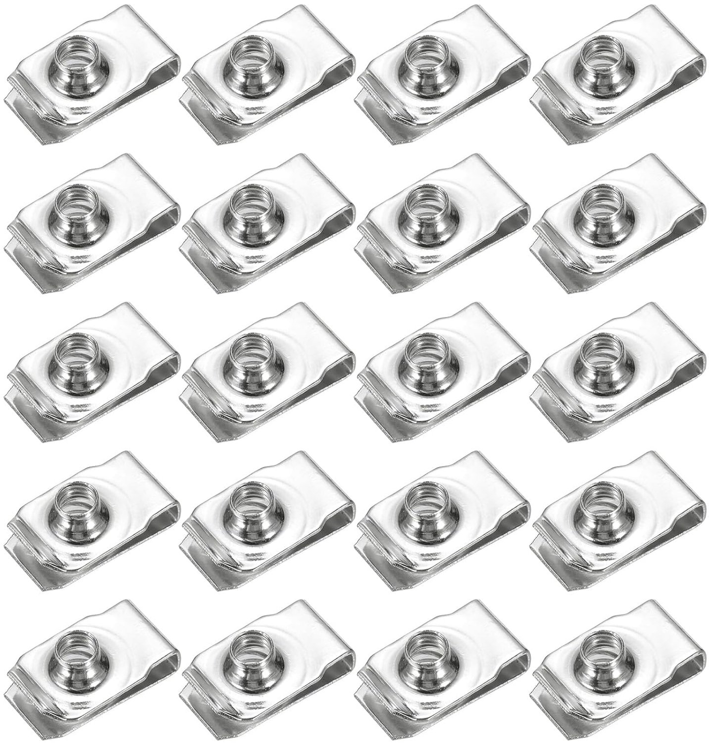 Clip-On Moer M6-1 - 20 stuks - Geëxtrudeerd U-type - Voor bevestiging in automotive - ServiceTopper