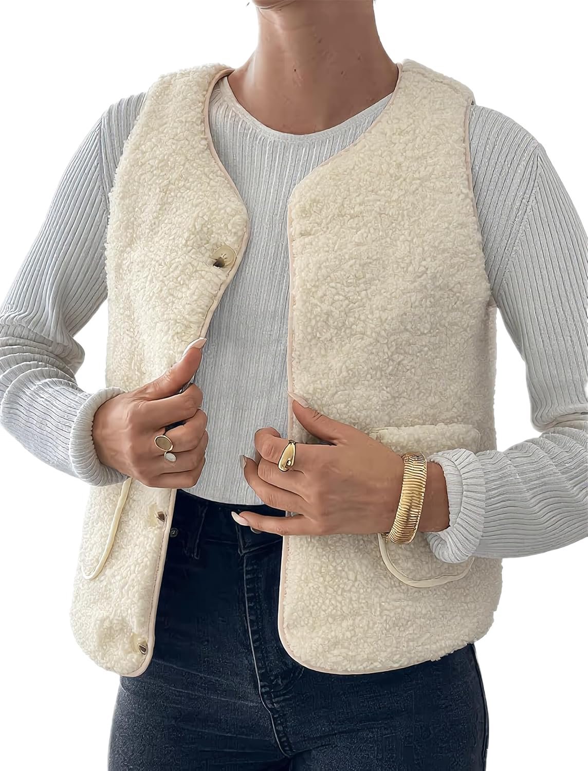 Teddy fleece vest