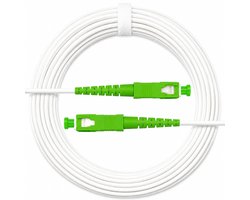 Glasvezelkabel 2 m - SC/APC naar SC/APC - voor Orange SFR Bouygues - eenvoudige aansluiting - Vemera
