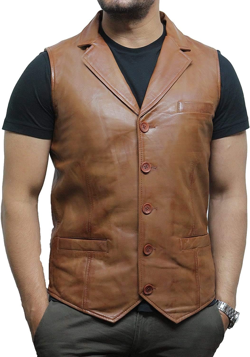 Lederen vest, ontwerperszit