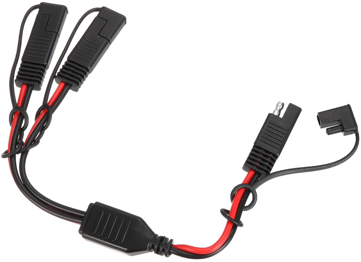 SAE-splitterkabel 2 m - 16 AWG koper - met waterdichte doppen - voor zonnepaneel en batterij - m-winkel