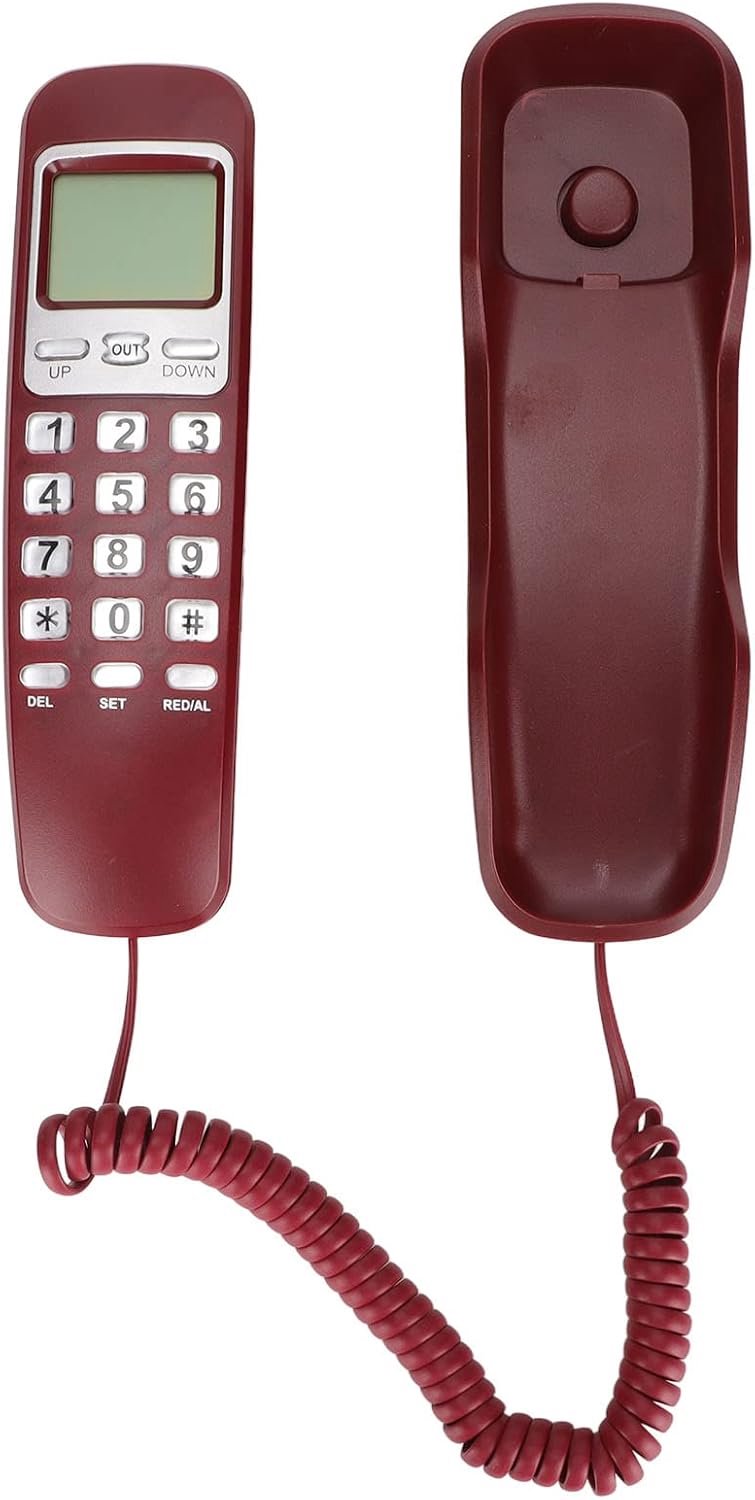 Vaste telefoon - kleine vaste telefoon met lcd-scherm - flitser functie - ideaal voor thuiskantoor - m-winkel