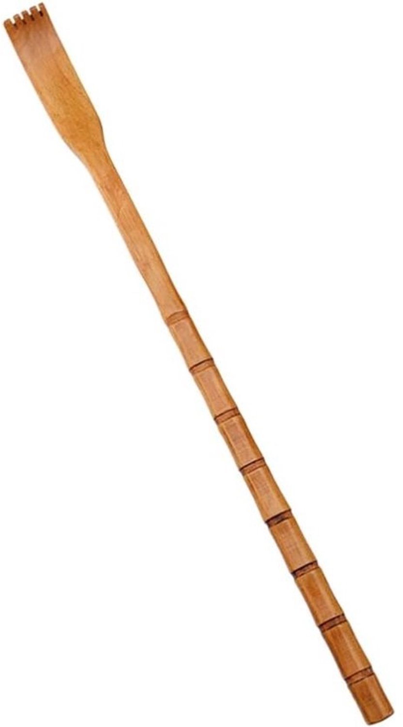 Houten Ruggenkrabber - Lichaamsmassager Ontspannings - Verlicht Jeuk - Glad Hout - 48 cm Lang - Khaki