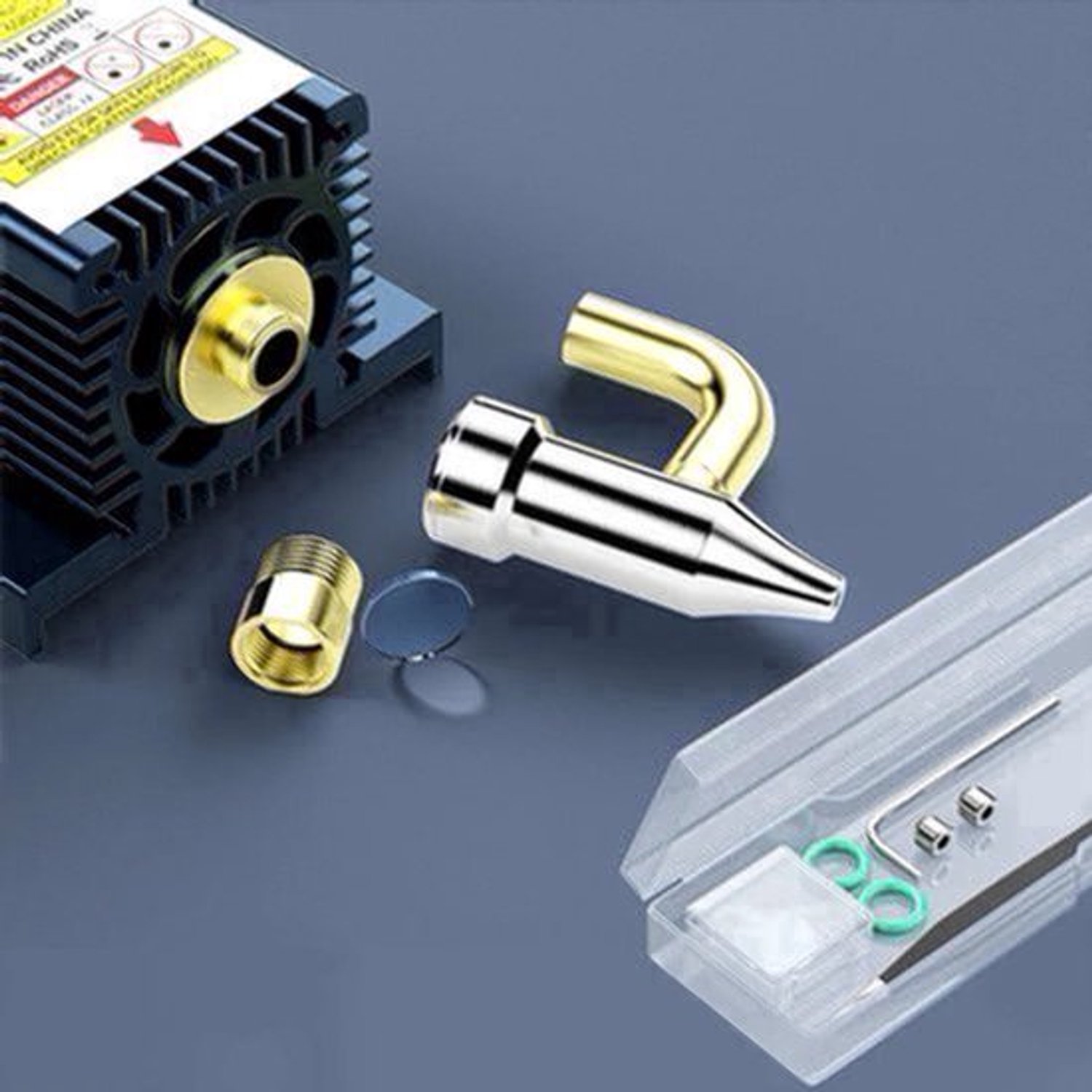 Lasergraveermachine - Graveerset - Graveerder - Graveerapparaat - 5W - Precisie Laser Cutter met Automatische Luchtpomp - 0.06x0.08mm Focus - 32-bit Controller - 410x400mm Werkgebied - voor Graveren en Snijden van Hout, Leer, Acryl