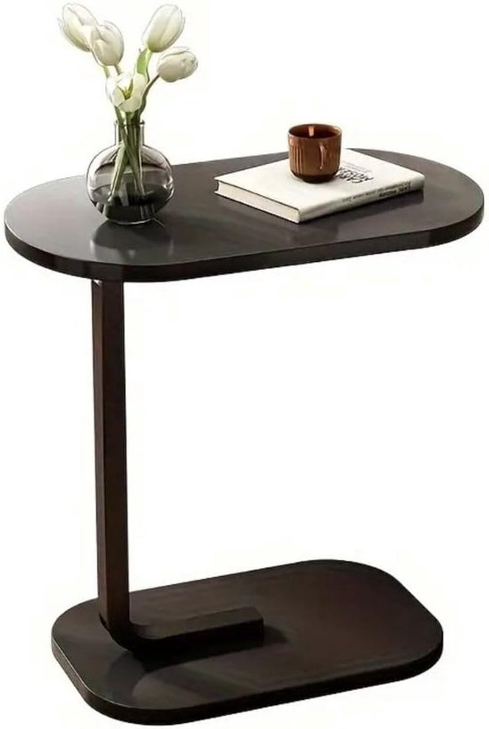 Salontafel met wielen - Bijzettafel nachtkastje - Flexibel wonen - Snelle montage - 60 x 30 x 45 cm