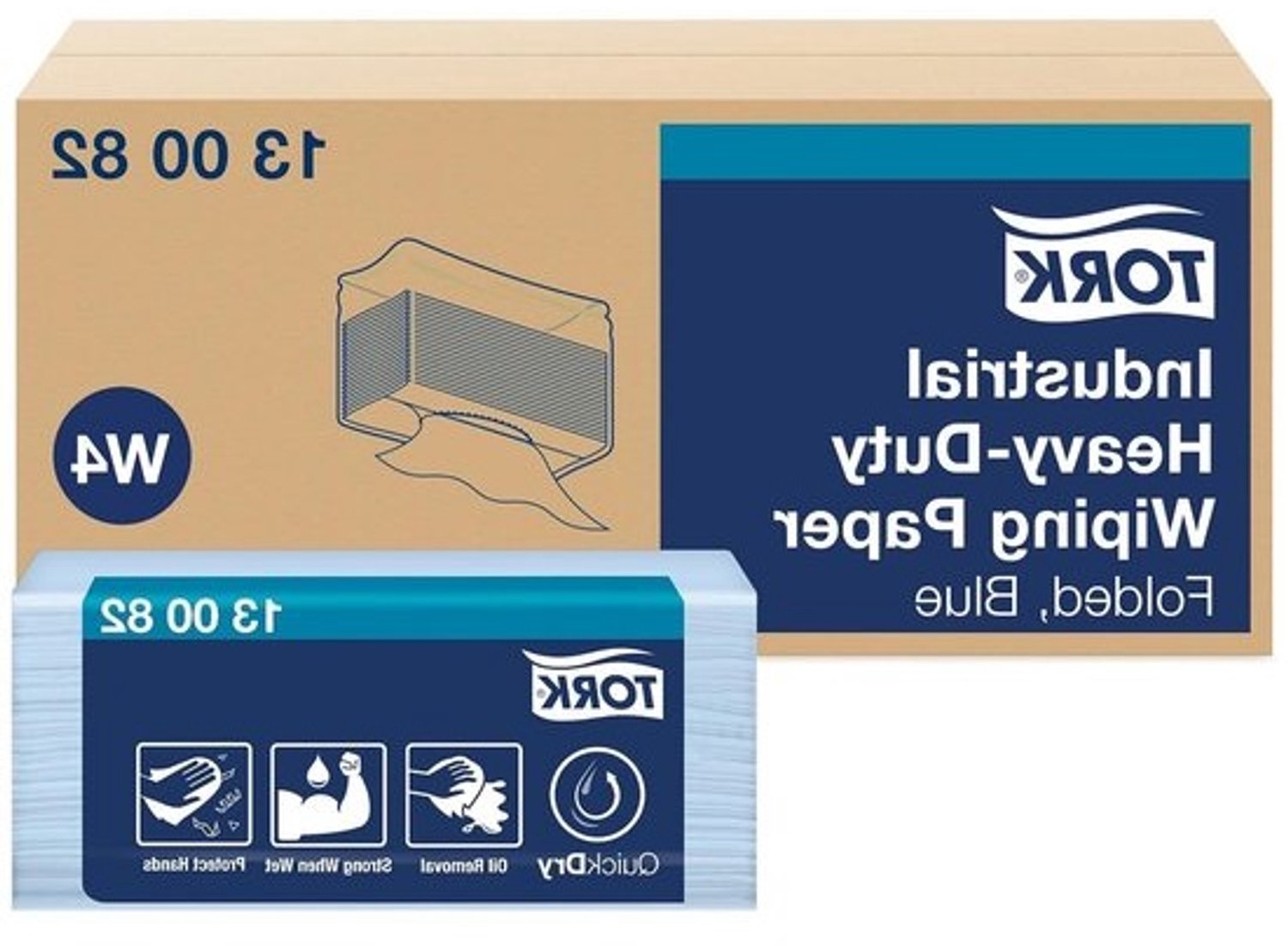 Industrieel Poetspapier - Reinigingsdoeken - Werkplaats Reinigen - Sterke Absorptie - 100 Vellen - Blauw