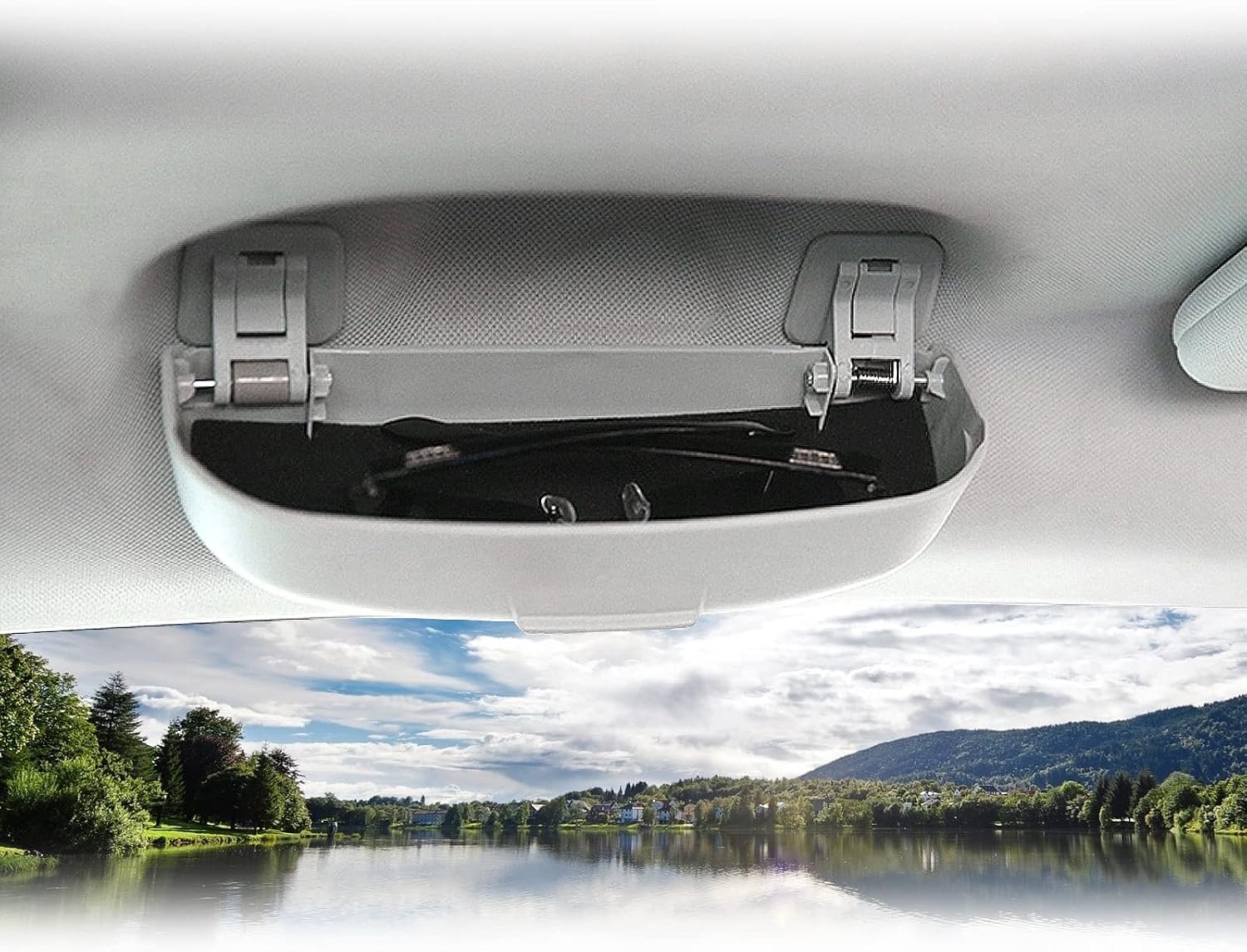 Zonnebrilhouder voor Jeep Renegade BU 2015-2024 - ABS kunststof - handzame montage - veilig en praktisch - ShopVlot