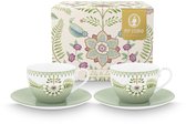 Pip Studio - Kopjes & schotels - Lily & Lotus - Lichtgroen - 300 ml - Set van 2