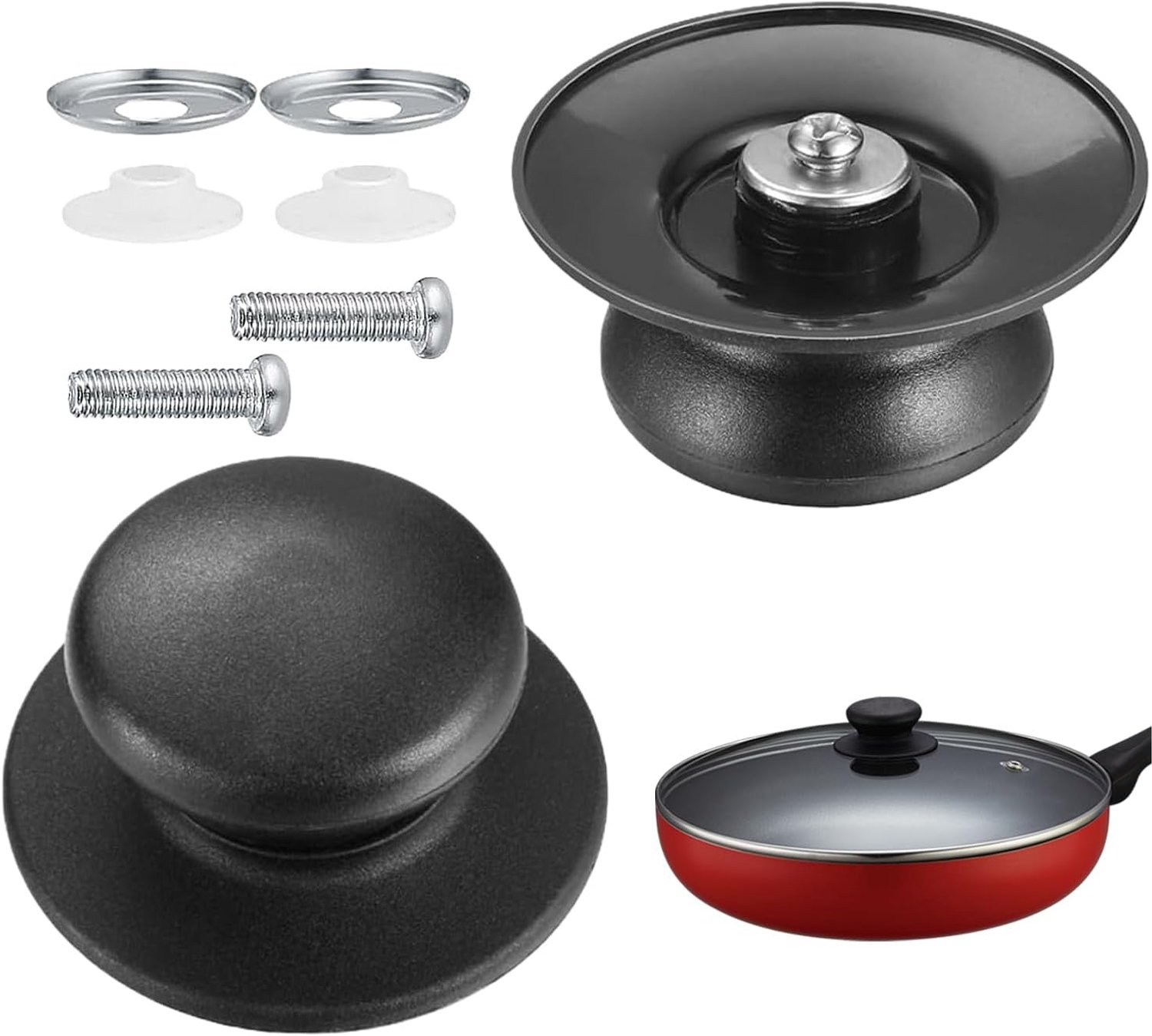 2pcs Universal Pot Lid Handle Replacement, Pot Handles, Pot Lid Handle, Spare Parts for Lid, Pot Handle, Pot Lid Knob - ShopVlot