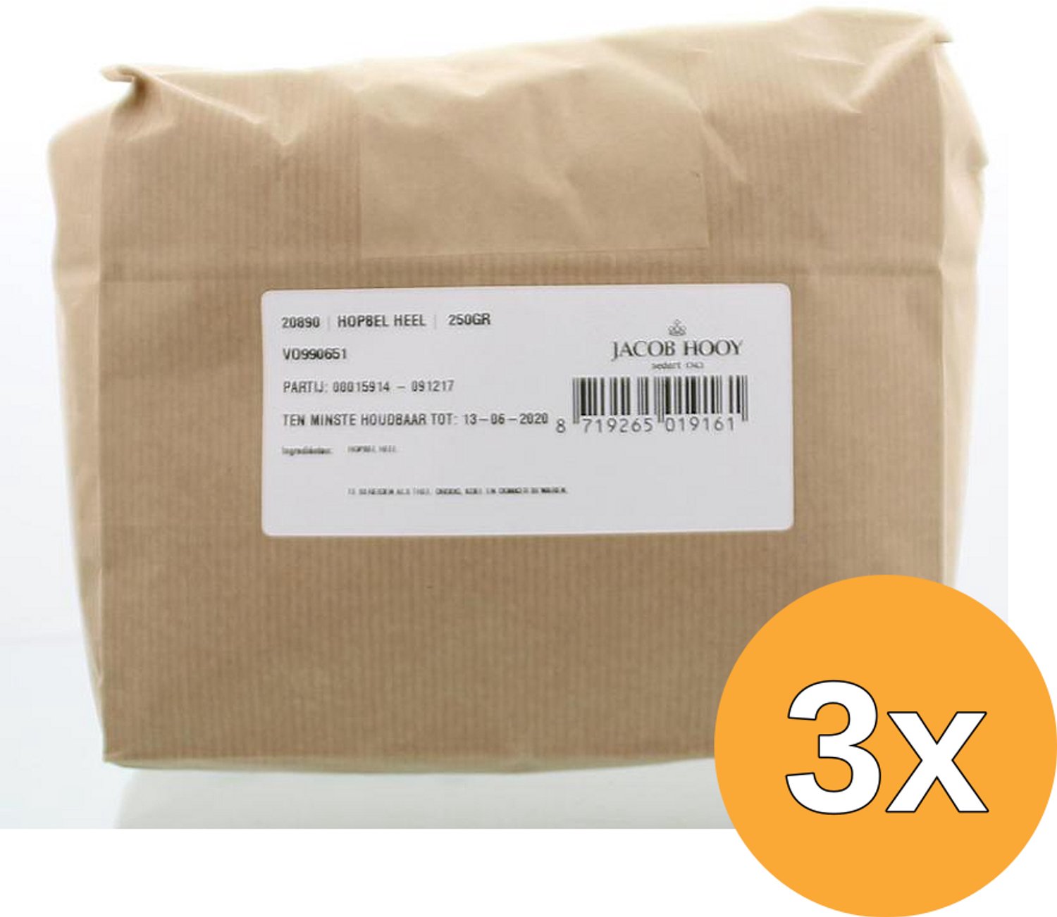 3x Jacob Hooy Hopbel Heel (250 gr)