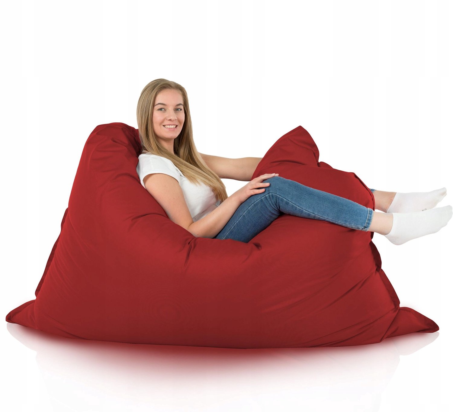 Italpouf Bordeaux XXL Outdoor Puf - Waterdicht & Duurzaam