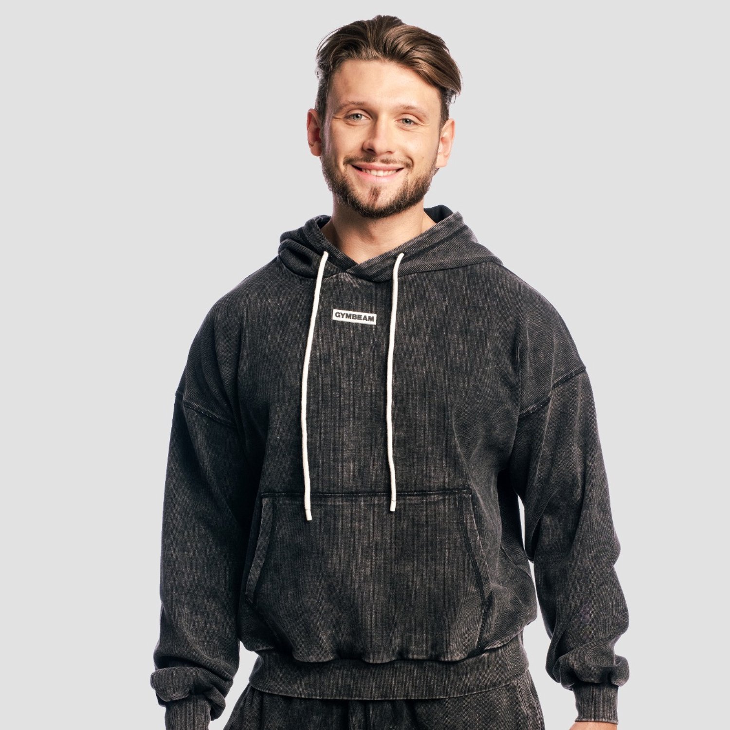 GymBeam Aura Hoodie Zwart Gewassen M