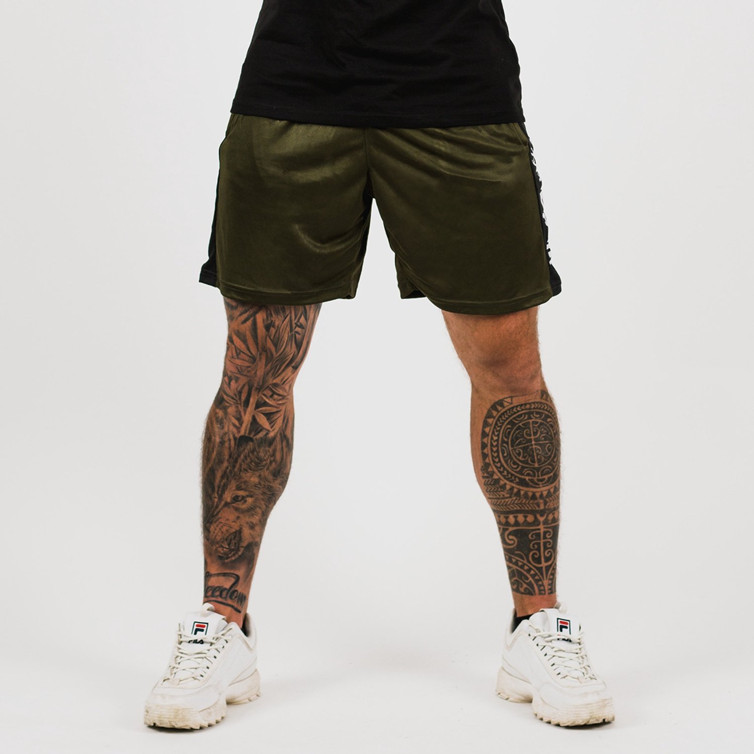 GymBeam Heren Vertical Korte Broek Militair Groen L