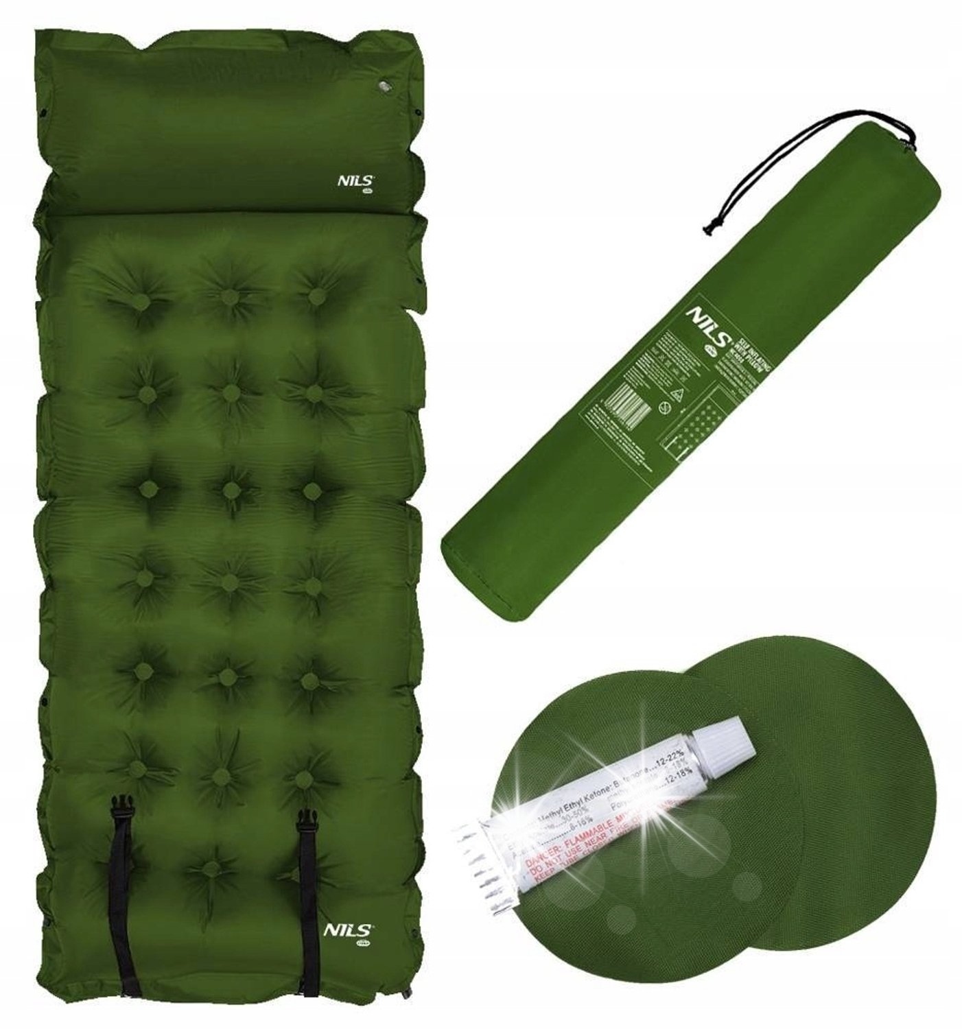 Zelfopblazend Kampeermatras Groen - Comfortabel en Compact