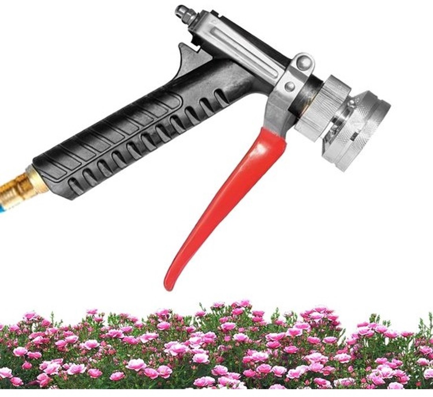 Hoge Druk Spuit - Verstelbare Verlengstuk - Tuin & Auto - Twee Functies - 15x13x3 cm - Grijs